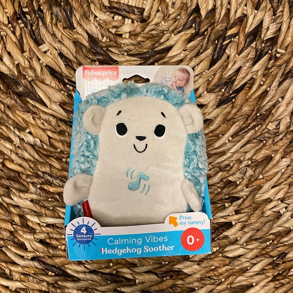 Hedgehog baby soother toy